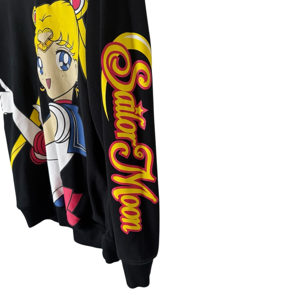 SAILOR MOON Hoodie Anime Graphic Jumbo All Over Print Pockets Women’s Small - Picture 2 of 7